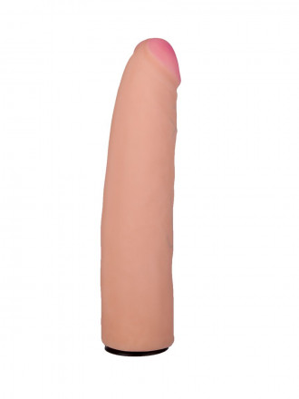 Насадка-фаллоимитатор на кожаных трусиках Harness Ultra Realistic 7&quot; - 18 см. 