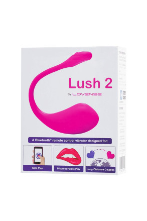 Ярко-розовое виброяйцо Lovense Lush 2 