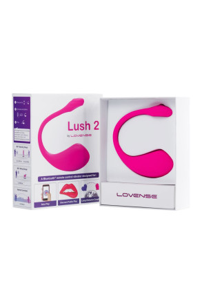 Ярко-розовое виброяйцо Lovense Lush 2 