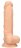 Телесный фаллоимитатор Silicone Dildo With Balls - 17,8 см. 