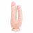 Телесный анально-вагинальный фаллоимитатор Easytoys Double Dildo - 25 см. 