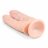 Телесный анально-вагинальный фаллоимитатор Easytoys Double Dildo - 25 см. 
