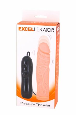 Телесный вибратор-реалистик Excellerator - 16,5 см. 