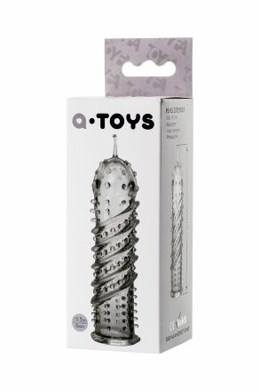 Прозрачная насадка на пенис TOYFA A-Toys - 15,5 см. 