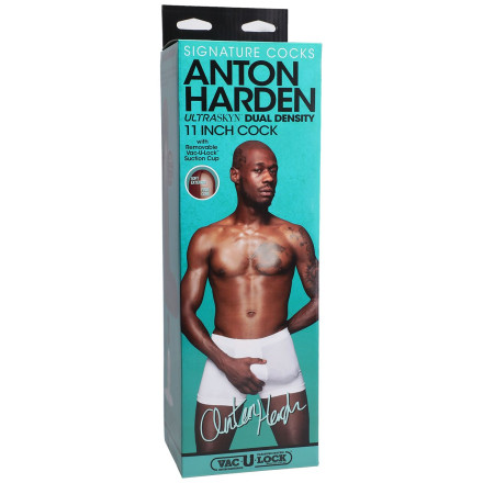 Коричневый фаллоимитатор-гигант Anton Harden 11 inch ULTRASKYN Cock - 29,2 см. 