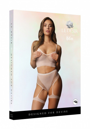 Эротический комплект Bra Set With Garters 