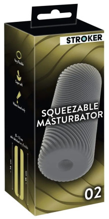 Серый мастурбатор Squeezable Masturbator 02 