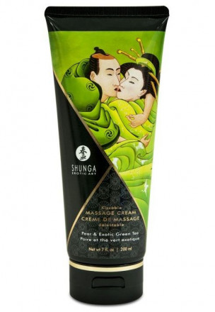 Массажный крем для тела с ароматом груши и зелёного чая Pear &amp; Exotic Green Tea - 200 мл. 