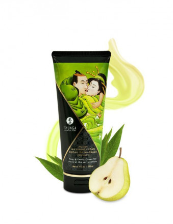 Массажный крем для тела с ароматом груши и зелёного чая Pear &amp; Exotic Green Tea - 200 мл. 