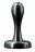 Черная анальная пробка Bowler Plug SM - 8,4 см. 