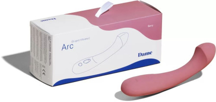 Грязно-розовый вибратор для стимуляции G-точки Arc G-Spot - 19 см. 