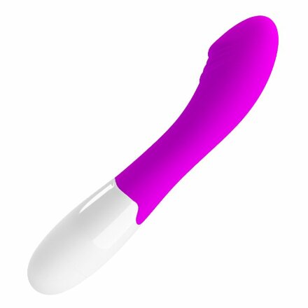 Лиловый вибратор для G-точки Elemental - 19 см. 