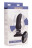 Черная вибропробка Model M Curved Rimming Plug with Remote - 15 см. 