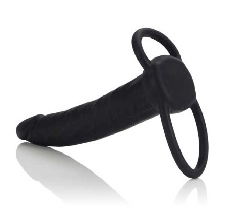 Насадка на пенис Silicone Love Rider Dual Penetrator для двойного проникновения - 14 см. 