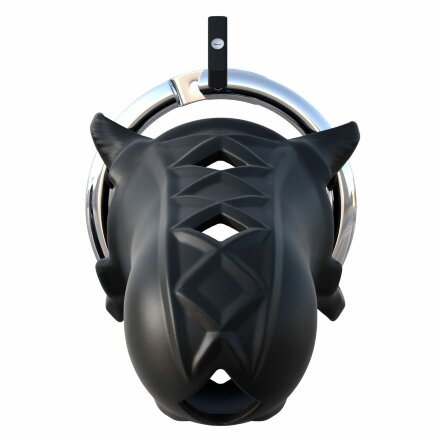 Черный замок верности Extreme Silicone Cock Blocker 
