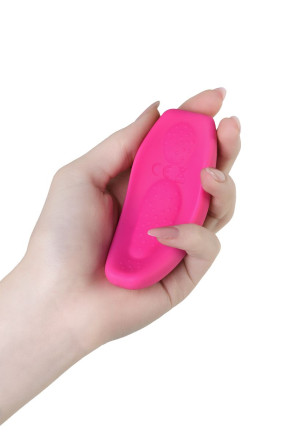 Розовый вибратор FLIRTY для ношения в трусиках 