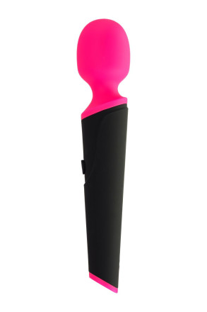 Черно-розовый вибростимулятор ASTER - 19,5 см. 