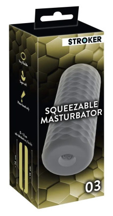 Серый мастурбатор Squeezable Masturbator 03 