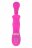 Розовый вибромассажёр с вращающейся головкой THE CHARLOTTE ROSE PINK INTERNAL ROTATION - 23 см. 