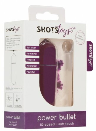 Фиолетовая вибропуля Power Bullet - 6,2 см. 