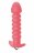 Розовая анальная вибропробка Twisted Anal Plug - 13 см. 