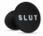 Черная анальная пробка Slut Plug - 6,3 см. 