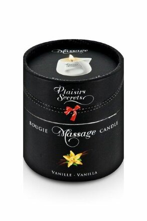 Массажная свеча с ароматом ванили Bougie Massage Gourmande Vanille - 80 мл. 