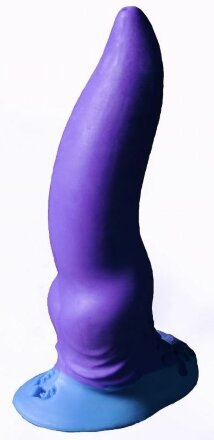 Фиолетовый фаллоимитатор &quot;Зорг mini&quot; - 17 см. 