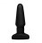 Черная анальная пробка Slim R Smooth Rimming Plug with Remote - 14 см. 