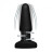 Черная анальная пробка Slim R Smooth Rimming Plug with Remote - 14 см. 