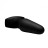 Черная анальная пробка Slim R Smooth Rimming Plug with Remote - 14 см. 