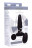 Черная анальная пробка Slim R Smooth Rimming Plug with Remote - 14 см. 
