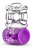 Фиолетовое эрекционное виброкольцо Pleaser Rechargeable C-Ring 