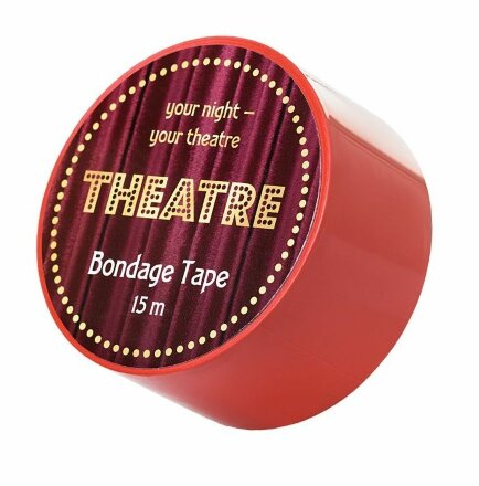 Красный бондажный скотч TOYFA Theatre - 15 м. 