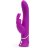 Лиловый вибратор-кролик Curve Rechargeable Rabbit Vibrator - 25,4 см. 