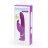 Лиловый вибратор-кролик Curve Rechargeable Rabbit Vibrator - 25,4 см. 