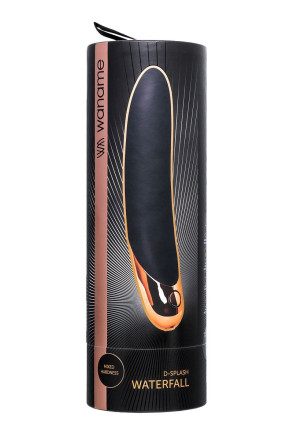 Черный вибратор Waname D-Splash Waterfall - 21,3 см. 