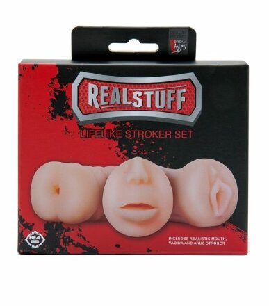 Набор из 3 мастурбаторов LIFELIKE STROKER SET 