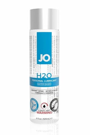 Возбуждающий лубрикант на водной основе JO Personal Lubricant H2O Warming - 120 мл. 
