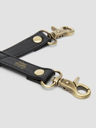 Черный фиксатор для манжет Bound to You Faux Leather Hogtie 