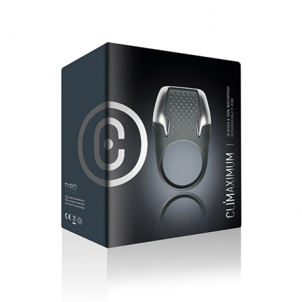 Серое эрекционное кольцо Climaximum Tyro 