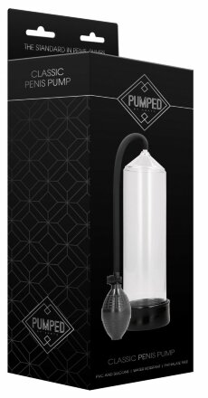 Прозрачная ручная вакуумная помпа для мужчин Classic Penis Pump 