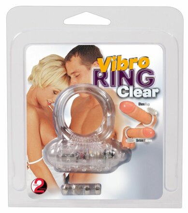 Прозрачное эрекционное виброкольцо Vibro Ring Clear 