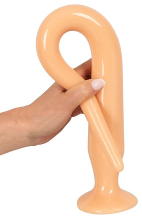 Набор из 3 телесных удлиненных анальных пробок Super Long Flexible Butt Plug Set 