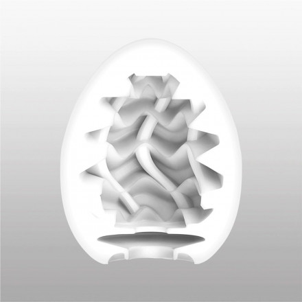 Мастурбатор-яйцо с охлаждающей смазкой EGG Wavy II Cool 
