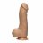 Телесный фаллоимитатор с изгибом и мошонкой Master D FIRMSKYN 7.5 with Balls - 19,05 см. 
