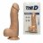 Телесный фаллоимитатор с изгибом и мошонкой Master D FIRMSKYN 7.5 with Balls - 19,05 см. 