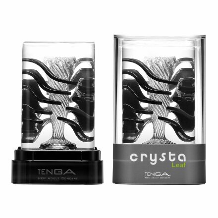Прозрачный мастурбатор Tenga Crysta Leaf 