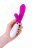 Розовый силиконовый вибратор с клиторальным стимулятором A-Toys Mady - 20,4 см. 