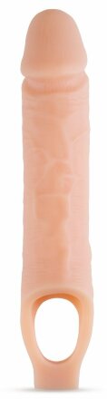 Телесный реалистичный фаллоудлинитель 10 Inch Silicone Cock Sheath Penis Extender - 25,4 см. 